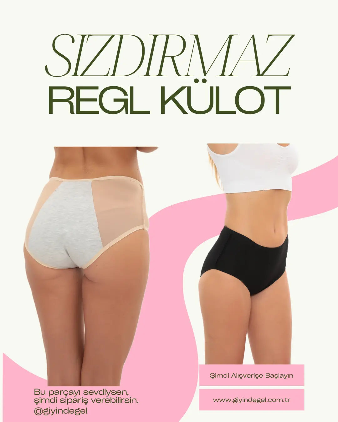 Giyindegel Sızdırmaz Regl Külotu Mobil Kampanya ve İndirim Fırsatları
