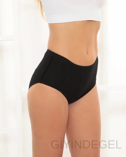 Siyah Sızdırmaz Regl Külotu Klasik Kesim